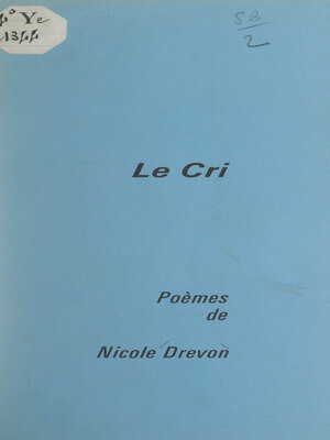 cover image of Le cri